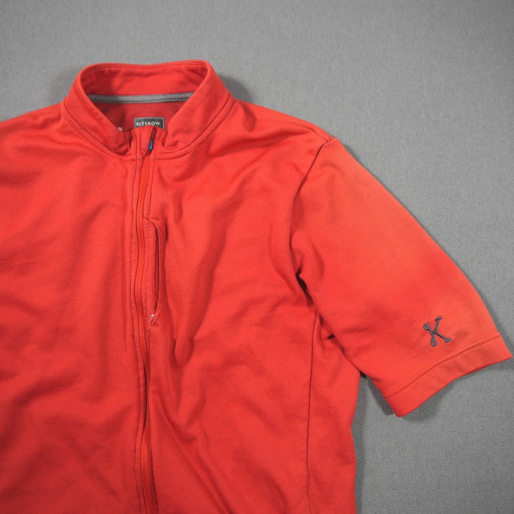 Kitsbow Merino Wool Blend Zip Short Sleeve Men Cycling Jersey 1089 M Performance